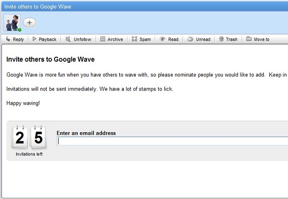 Google Wave邀请